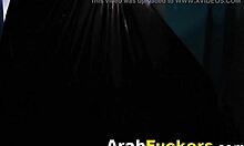 Desperate Arab with Big Tits Handles Two Monster Cocks