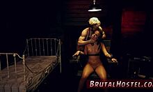 Bound slave waits for taxi domination.