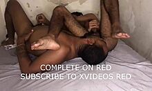 Brazilian couple sucks ass and cock in homemade gay sex