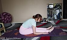 Yoga Lesson Turns Femdom with Brunette Milf