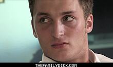 Twink Stepson Harlen Quindel Fucks Gay Stepdad Hard. Bareback Action Before Wedding Shocks Everyone.