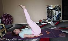 Yoga Lesson Turns Femdom with Brunette Milf