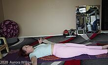 Yoga Lesson Turns Femdom with Brunette Milf