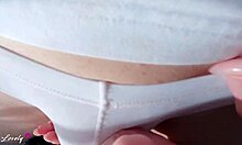 Close-up amateur video of a hot blowjob and panty action
