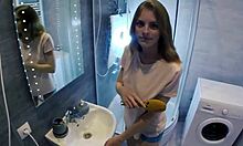 Quick Sex With Step Sister, Hope Parents Won't Hear, Cum On Face