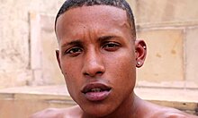 Enjoying a Big Black Cock on Home Balcony