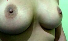 cute skinny indian brunette films herself in sexy video