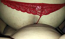 Wife passionately fucks husband with 25cm strapon