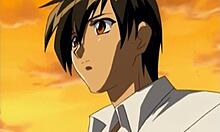 Lesbian teen delivers intense oral in anime