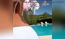 step daughter teases step dad with bikini and dirty talk, ending nude