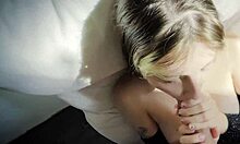 Sexy Russian Blonde Hottie Sucking Dick Intensely