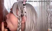 Babe in cow costume facefucked and doggystyled