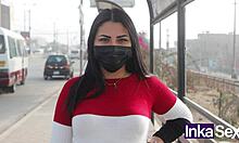 Super Big-Ass Venezuelan Brunette GineZFlowrs Bent Over in Lima Tries First Black Cock with Unknown Colombian Peruvian Prostitute