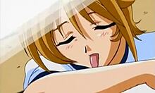 Lesbian teen delivers intense oral in anime
