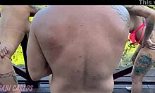 Horny friends invite guys for orgy sex