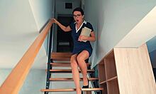 omg, caught my hot teacher while student jerks off! 😲