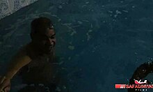 Uncle and nephew fuck hot brunette Sara Rosa 😈