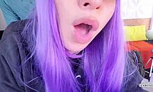 I asked the big booty girl to fill her pussy with cum, but she licked my ass instead