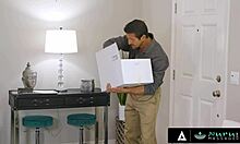 Naughty Teen 18+ Savannah Sixx Gives Her Stepdad His First Nuru Massage With Cunilingus