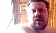 Overwhelmed By Desire, A Russian Gay Man Masturbates And Savors His Own Cum In An Intense Facial Moment.