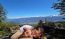 My stepbrother drags me to camp for wild fucking. He finishes deep inside me.