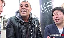 beautiful karol lilien enjoys outdoor massage session