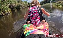 I took a hot blonde for a jetski ride and fuked her big ass under the bridge.