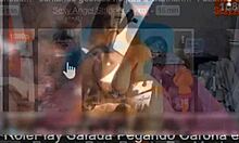 sexy latina cosplay gives hot joi instructions at brazilian carnaval