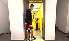 Wow! Italian Amateur Actress Fucks Fan in Elevator!