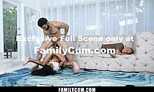 Stepbro says, 'Fuck me harder, stepsis!'