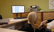 Wow, Loan4k agent gets drilled by bank worker for loan! 💦