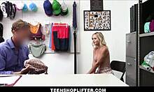 Blonde Shoplifter Perfect Teen 18+ Body Fucked By Horny Officer