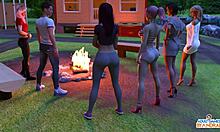 eve gets caught masturbating in the shower