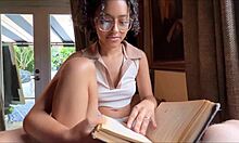 Bookworm Little Step Sister Dani Diaz Tries Sex with Alex Adams in POV