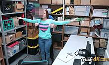 Redhead Ornella's Tight Cunt Demolished at Work