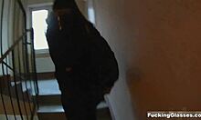 Fucking Glasses Teen Dania On Balcony