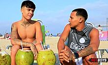 Fucking our friend with monster cock pov!