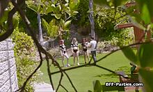 hold the camra while i fuck these football chicks at the party