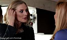 Curious Daughter Walks In On Lesbian Step Mom