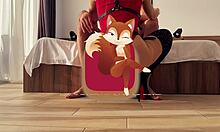 Redhead Wife In Stockings And Heels Gets Spanked By Husband