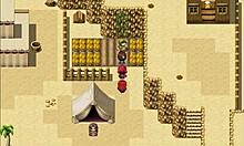 The nun gets her first blowjob and facial in this harem hentai