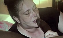 lost in wild gumjob fantasies with a curvy chubby brunette