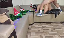 Young 18+ Step-Aunt Celebrates Christmas With Taboo Sex