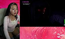 'Chiku chases me in hentai game!'