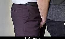 Stepson Rides Stepdads Big Cock Eagerly