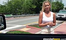 Dakota Skye stranded, gets picked up for steamy action