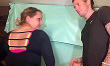 Bend over, slut, I'm doggystyling your tattooed ass hard, he says