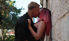 First date with muscular Russian bodybuilder ends in pussy fucking