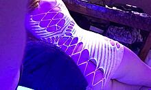 Sucking Cock and Swallowing Cum in Slutty Outfit