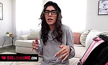 Giving Aubry A Hand With Orgasm And Flashing